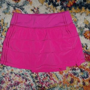 Hot pink Lululemon Tennis Skirt